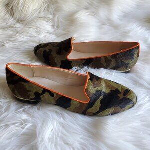 C. Wonder Calf Hair Camo Slip On Loafers Casual Stylish Shoes SZ 9